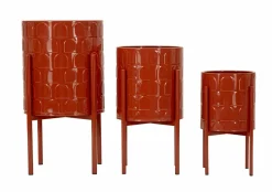 Set di 3 portavasi Cisterna, 36x36 h57 cm,<Dmora Store