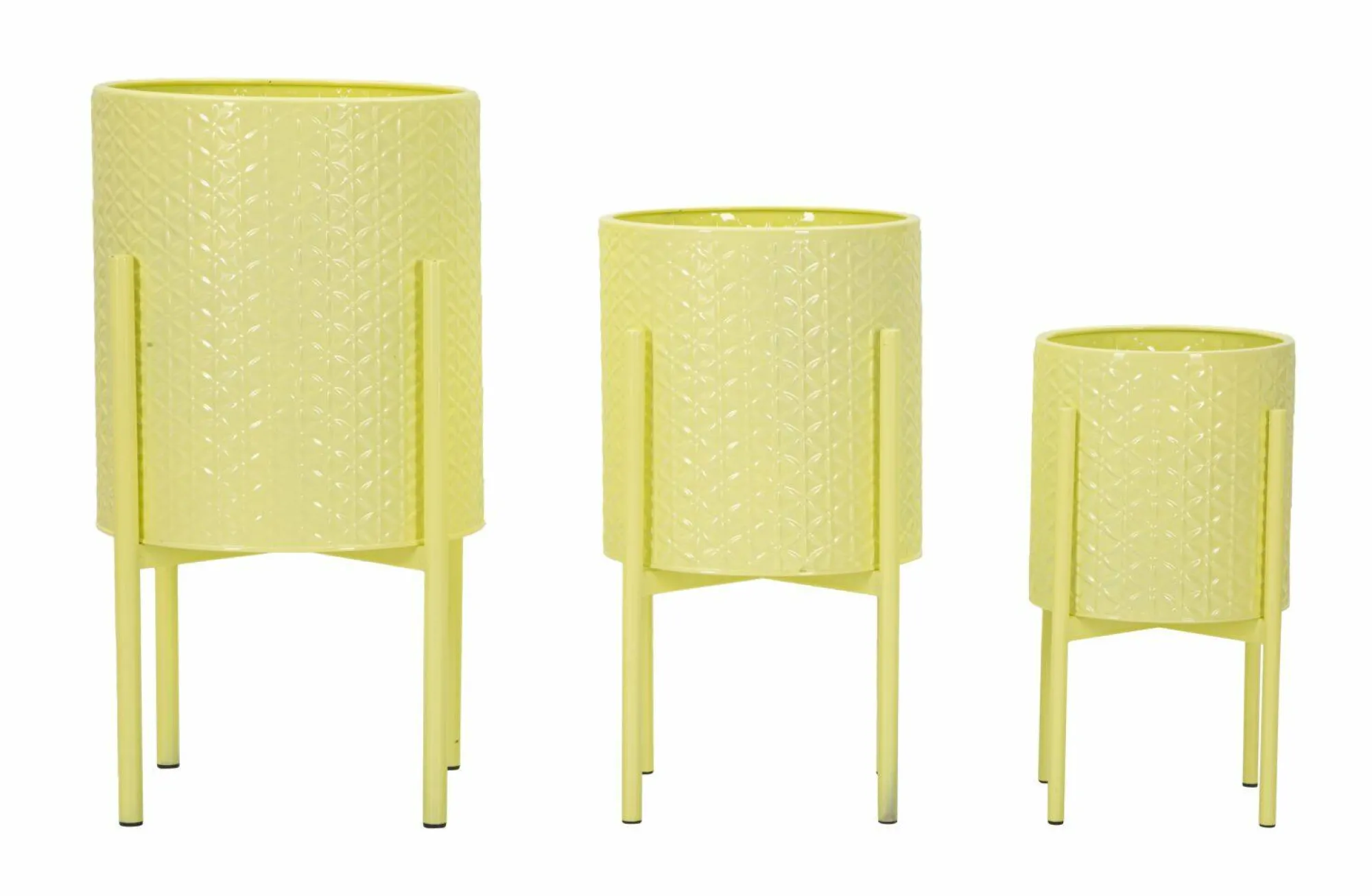 Set di 3 portavasi Cisterna, 36x36 h57 cm,<Dmora Fashion