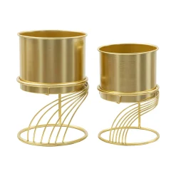 Set di 2 portavasi Sauri, 23x23 h36 cm,<Dmora Outlet