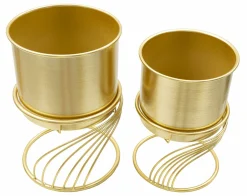 Set di 2 portavasi Sauri, 23x23 h36 cm,<Dmora Outlet