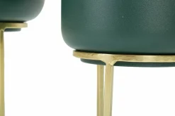 Set di 2 portavasi Subequo, 20x20 h29 cm, Verde e Oro<Dmora Fashion