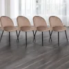 Set di 4 sedie Achito, 51x54h82 cm,<Dmora Sale