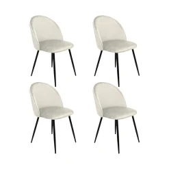 Set di 4 sedie Achito, 51x54h82 cm,<Dmora Best