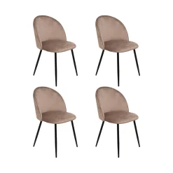 Set di 4 sedie Achito, 51x54h82 cm,<Dmora Sale