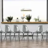 Set di 6 sedie Amstrong, 53x46h81 cm, Fumé<Dmora Clearance