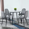 Set di 4 sedie Amstrong, 53x46h81 cm, Fumé<Dmora Clearance