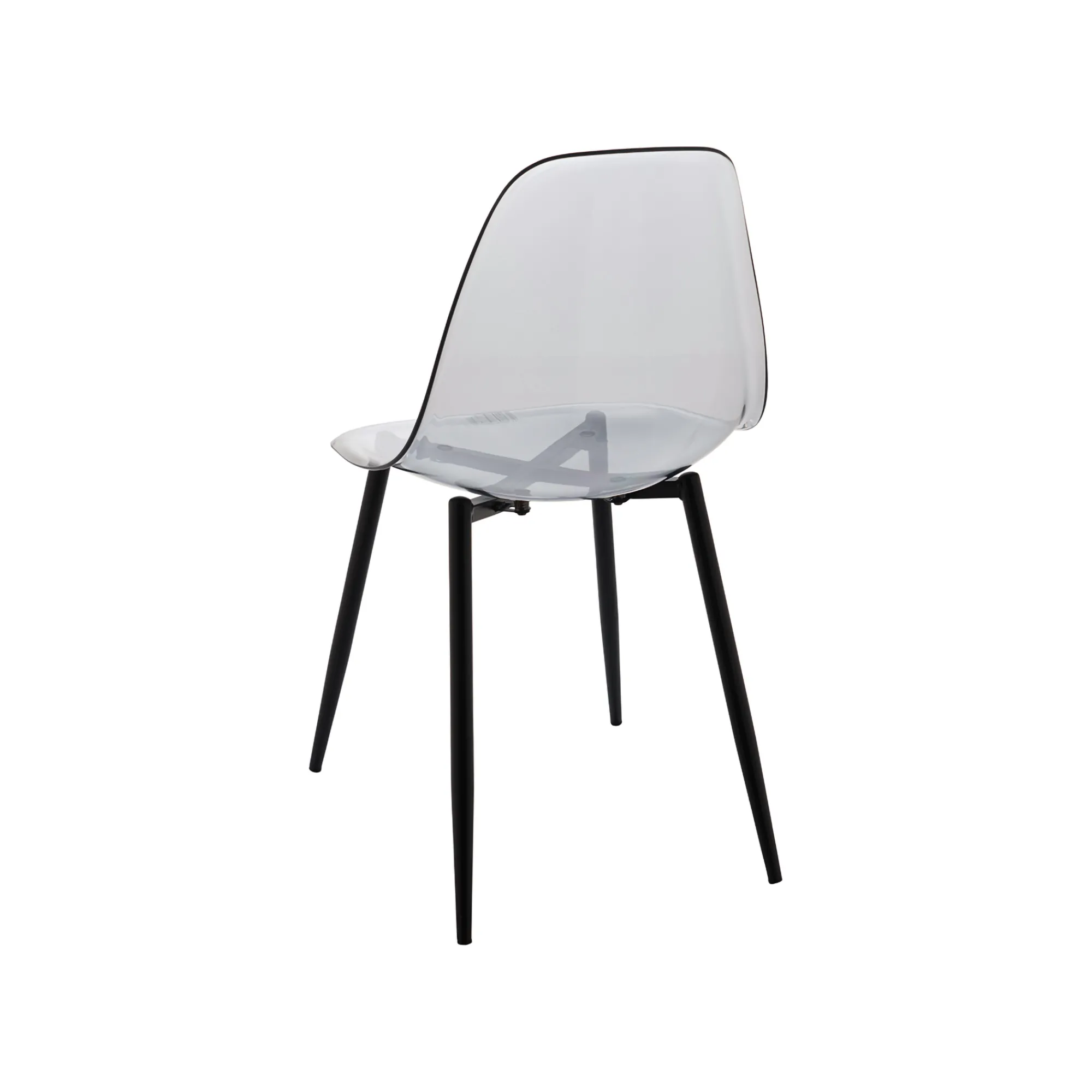 Set di 4 sedie Amstrong, 53x46h81 cm, Fumé<Dmora Clearance