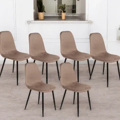 Set di 6 sedie Arter, 45x56h87 cm,<Dmora Flash Sale