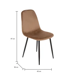 Set di 2 sedie Arter, 45x56h87 cm,<Dmora Shop