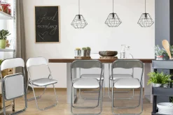 Set di 6 sedie pieghevoli Dgraf, 43x47h80 cm,<Dmora Cheap