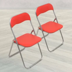 Set di 2 sedie pieghevoli Dgraf, 43x48h80 cm,<Dmora Outlet