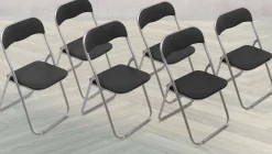 Set di 6 sedie pieghevoli Dgraf, 43x47h80 cm,<Dmora Cheap