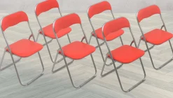 Set di 6 sedie pieghevoli Dgraf, 43x48h80 cm,<Dmora Shop