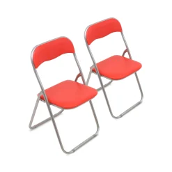 Set di 2 sedie pieghevoli Dgraf, 43x48h80 cm,<Dmora Outlet