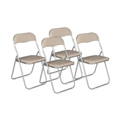 Set di 4 sedie pieghevoli Dgraf, 43x47h80 cm,<Dmora Flash Sale