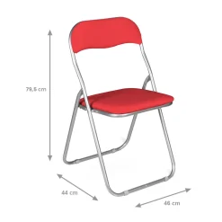 Set di 4 sedie pieghevoli Dgraf, 43x48h80 cm,<Dmora Hot