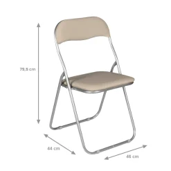 Set di 6 sedie pieghevoli Dgraf, 43x47h80 cm,<Dmora Outlet