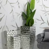 Set di 3 vasi Cavatore, 38x38 h91 cm,<Dmora Online