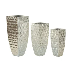 Set di 3 vasi Cavatore, 38x38 h91 cm,<Dmora Online