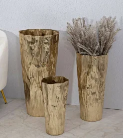Set di 3 vasi Frentano, 41x39 h83 cm,<Dmora Fashion