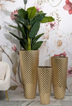 Set di 3 vasi Manara, 48x48 h110 cm,<Dmora Store