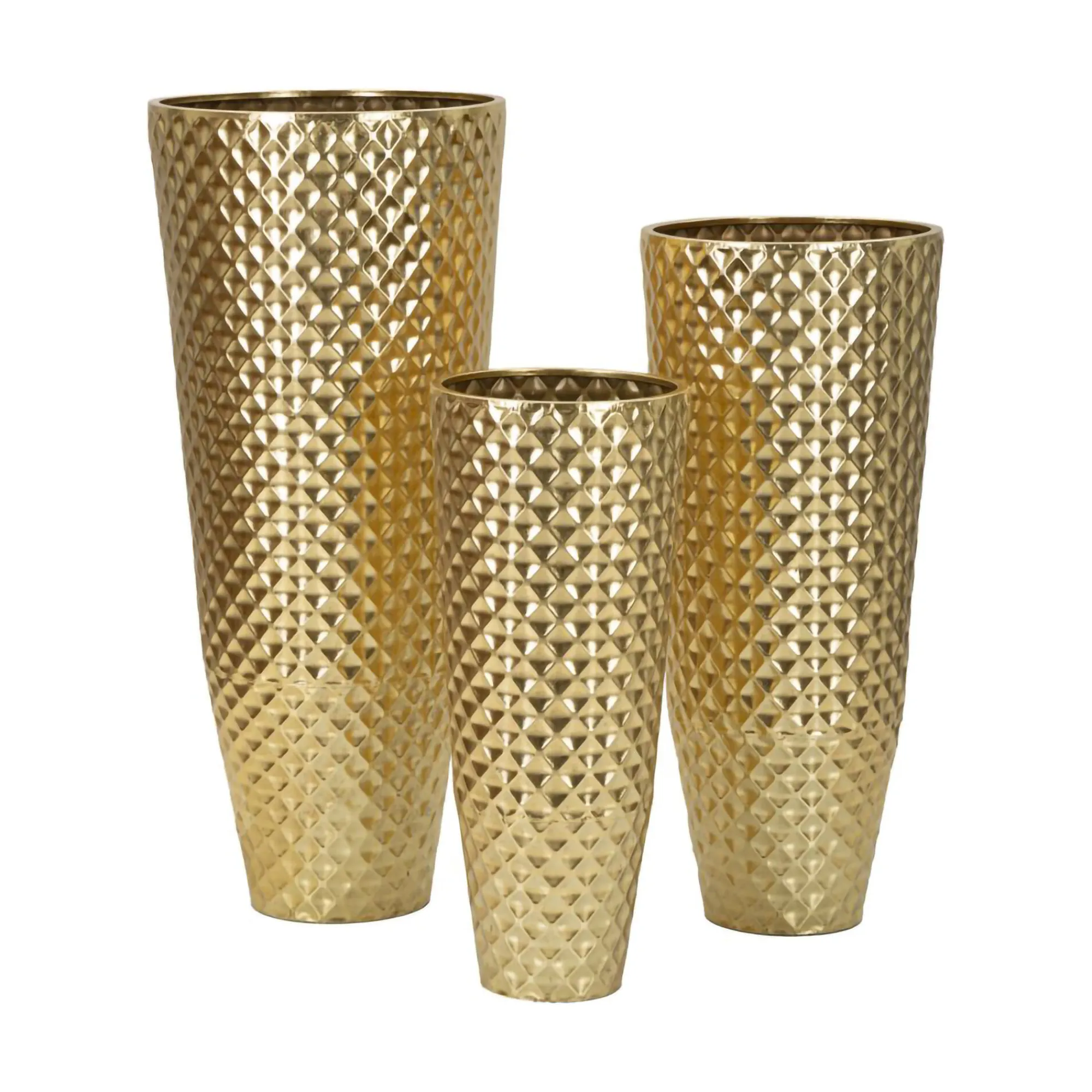 Set di 3 vasi Manara, 48x48 h110 cm,<Dmora Store