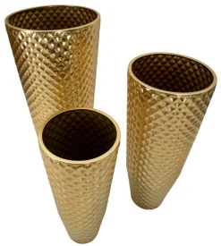Set di 3 vasi Manara, 48x48 h110 cm,<Dmora Store