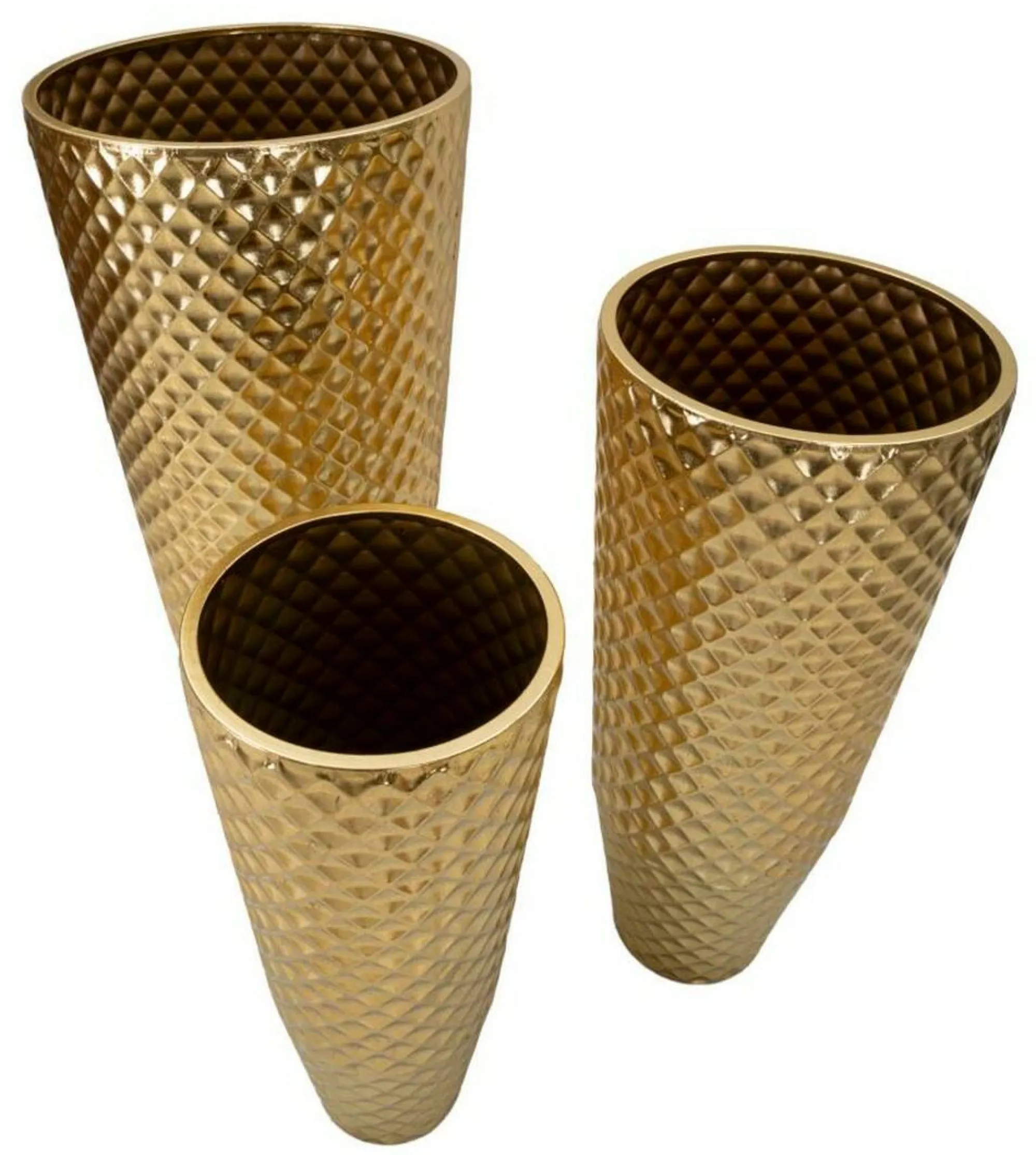 Set di 3 vasi Manara, 48x48 h110 cm,<Dmora Store