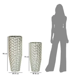 Set di 2 vasi Premezzo, 37x37 h92 cm,<Dmora Flash Sale