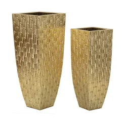 Set di 2 vasi Tirreni, 40x40 h99 cm,<Dmora Online