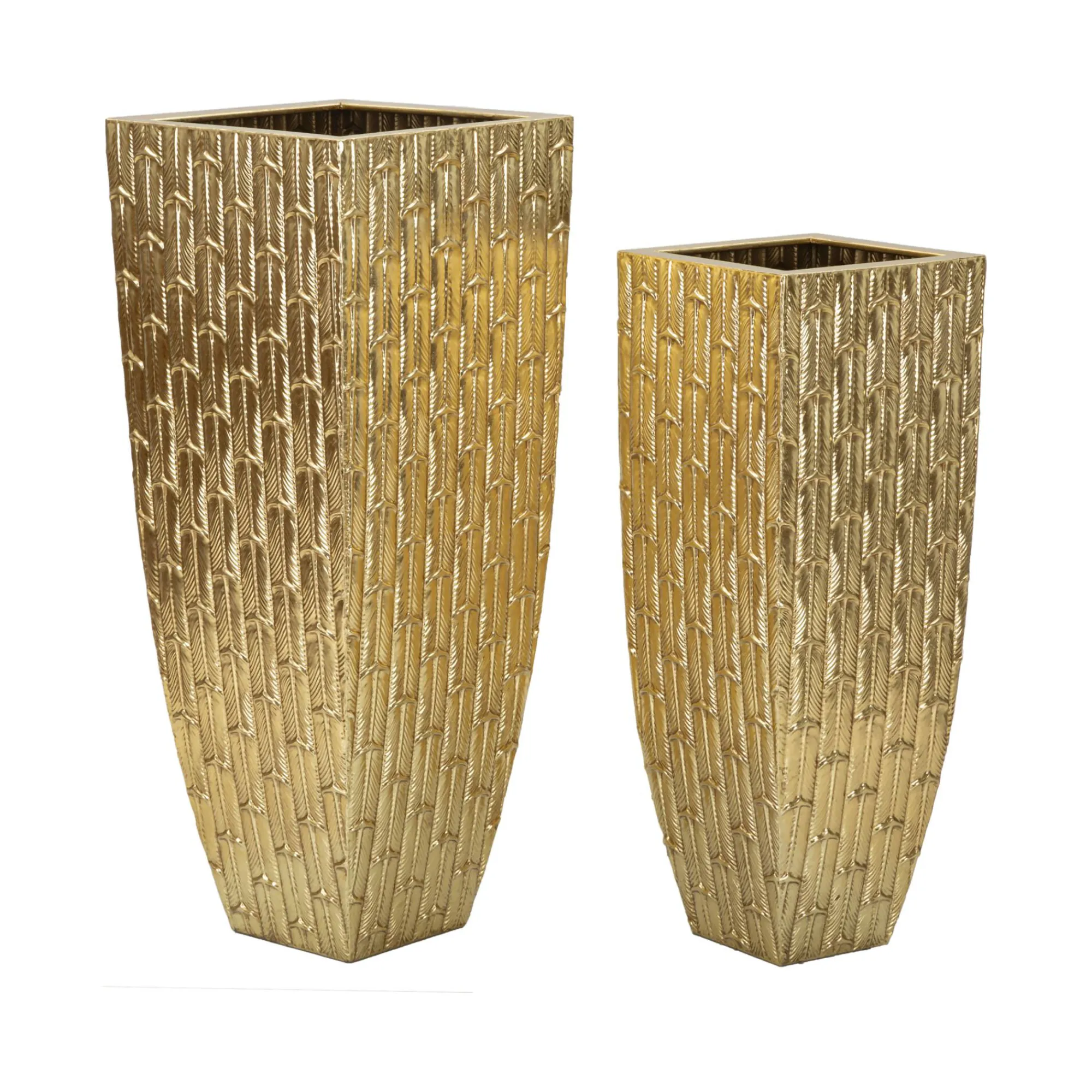 Set di 2 vasi Tirreni, 40x40 h99 cm,<Dmora Online