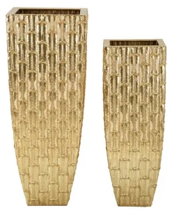 Set di 2 vasi Tirreni, 40x40 h99 cm,<Dmora Online