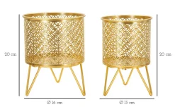 Set di 2 vasi Vif, 16x16 h20 cm,<Dmora Cheap