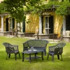 Set salotto da esterno Adone, 100% Made in Italy,<Dmora Hot