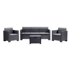 Set salotto da esterno Admiral, 100% Made in Italy,<Dmora Hot