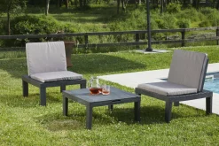 Set salotto da esterno Aixela, 100% Made in Italy,<Dmora Best Sale
