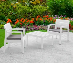 Set salotto da esterno Alfio, 100% Made in Italy,<Dmora Clearance