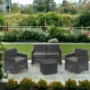 Set salotto da esterno Amer, 100% Made in Italy,<Dmora Fashion