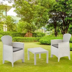 Set salotto da esterno Aneta, 100% Made in Italy,<Dmora Clearance
