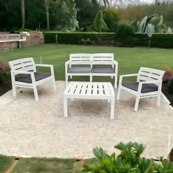 Set salotto da esterno Arti, 100% Made in Italy,<Dmora Online