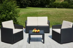 Set salotto da esterno Arabesk, 100% Made in Italy,<Dmora Clearance