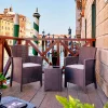 Set salotto da esterno Armin, 100% Made in Italy,<Dmora Discount
