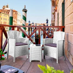 Set salotto da esterno Armin, 100% Made in Italy,<Dmora Hot