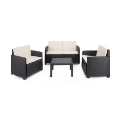 Set salotto da esterno Arabesk, 100% Made in Italy,<Dmora Clearance