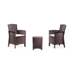Set salotto da esterno Armin, 100% Made in Italy,<Dmora Discount
