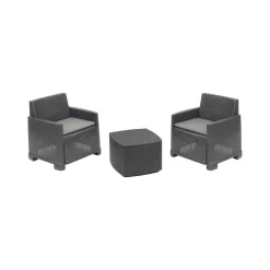 Set salotto da esterno Ari, 100% Made in Italy,<Dmora New
