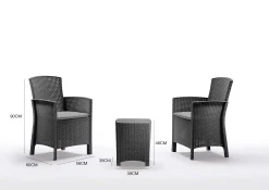 Set salotto da esterno Armin, 100% Made in Italy,<Dmora Flash Sale