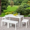 Set salotto da esterno Asta, 100% Made in Italy,<Dmora Outlet