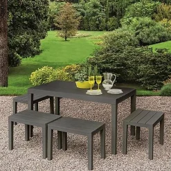 Set salotto da esterno Asta, 100% Made in Italy,<Dmora Fashion