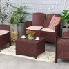 Set salotto da esterno Asiak, 100% Made in Italy,<Dmora Cheap